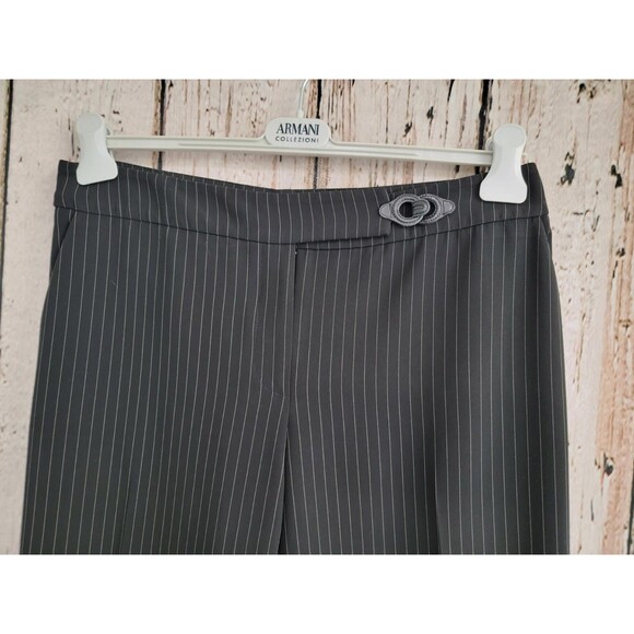 Armani Collezioni Black Wide Leg Dress Pants Slacks Trousers Women's Size 10 EUC - Picture 3 of 6